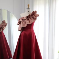 Warm Tips : 1. If the dress 100% real photos ? All the dresses you see are 100% real photos made by our factory ,you will get exactly what you see ,even more beautiful than photos :) 2. How long can I receive the dress ? Usually we can ship the dress within 7-15 days .Shipping time is about 5-7 working days by DHL ,Fedex,UPS,TNT etc.If you need it urgently , please tell us ,we can arrange a rush order for you :) 3. If have the tax? The taxes are charged by your country ( most countries doesn't c Burgundy Ball Gown Evening Dress For Party, Elegant Burgundy Ball Gown Evening Dress, Burgundy Ball Gown For Evening, Floor-length Burgundy Ball Gown For Wedding, Burgundy Floor-length Ball Gown For Wedding, Burgundy Ball Gown For Prom Season, Burgundy Ball Gown Dress For Wedding, Burgundy Evening Dress For Wedding, Burgundy Ball Gown For Wedding