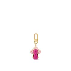 LOUIS VUITTON® - Vivienne Bag Charm - Pink Louis Vuitton Vivienne, Monogram Tile, Tiles Pattern, Louis Vuitton Official Website, Trunk Bag, Bag Charms, Wallet Pouch, Monogram Bag, Buckle Shoes