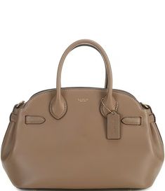 COACH Empire 28 Carryall Satchel Bag | Dillard's Classic Calf Leather Satchel With Top Carry Handle, Coach Top Handle Shoulder Bag With Leather Lining, Classic Beige Satchel With Leather Lining, Luxury Coach Leather Satchel, Luxury Leather Coach Satchel, Classic Coach Satchel With Removable Pouch, Classic Coach Satchel, Classic Coach Beige Satchel, Luxury Coach Satchel With Leather Lining