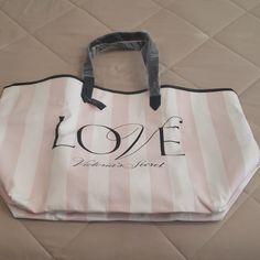 Victoria's Secret Canvas Bag Brand New Trendy White Victoria's Secret Shoulder Bag, Trendy Beige Victoria's Secret Bag, Casual White Victoria's Secret Bag, Victoria's Secret White Bags For Everyday Use, Victoria's Secret Beige Shopping Bag, Victoria's Secret Beige Bag For Daily Use, Beige Victoria's Secret Bag For Daily Use, Beige Victoria's Secret Shopping Bag, Victoria's Secret White Shoulder Bag For Daily Use