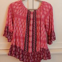 This Is A Nwot Style & Co Blouse.. Size Is Small.. 3/4 Sleeve.. Colors Are Purple, Pink And Black., Flowy And Adorable.. Rayon & Spandex.. Gw-41 10302023 Spring Purple Half-sleeve Blouse, Spring Purple Half Sleeve Blouse, Purple Half Sleeve Tops For Spring, Casual Purple Blouse With 3/4 Sleeves, Casual Purple Blouse 3/4 Sleeve, Pink Half Sleeve Blouse For Fall, Purple 3/4 Sleeve Blouse For Spring, Purple 3/4 Sleeve Tops For Spring, Summer Purple Half Sleeve Blouse