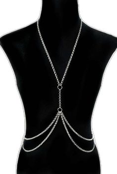 Adjustable Choker Body Chain, Silver Clavicle Chain Body Jewelry For Festival, Silver Body Jewelry With Clavicle Chain For Festival, Adjustable Metal Body Chain For Festivals, Silver Adjustable Body Chain For Festivals, Adjustable Clavicle Chain Body Jewelry For Festival, Adjustable Metal Body Chain Choker, Metal Adjustable Body Chain For Festivals, Silver Choker Body Chain