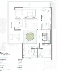 the floor plan for an apartment with two bedroom, one bathroom and another living room