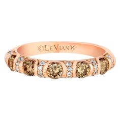 Grand Sample Sale Ring featuring Chocolate Diamonds® , Vanilla Diamonds® set in 14K Strawberry Gold® Chocolate Diamond Wedding Rings, Chocolate Diamond, Chocolate Diamonds, Le Vian, Diamond Gold, Sample Sale, Diamond Wedding Rings, Fashion Rings, Gold Ring