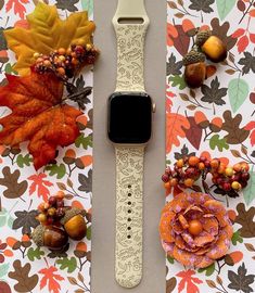 *Your engraved Apple Watch Band is handmade and therefore unique and one of a kind! *Watch Size: Compatible with 38mm, 40mm, 41mm, 42mm, 44mm, 45mm watch sizes. *Color in photos: Beige *Watch Band Lengths: 38/40/41mm - Small/Medium fits wrist circumference 5.1-7.1 inches (130-180 mm) - Medium/Large fits wrist circumference 5.9-7.9 inches (150-200 mm) 42/44/45mm - Small/Medium fits wrist circumference 5.5-7.3 inches (140-185 mm) - Medium/Large fits wrist circumference 6.3-8.3 inches (160-210 mm) Happy Pumpkin Spice Season, Best Apple Watch, Cute Watches, Blue Hibiscus, Happy Pumpkin, Pink Watch, Fancy Wedding, Pumpkin Spice Season, Fall Apples