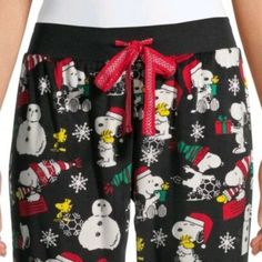 Women Medium 8-10 Peanuts Christmas Snoopy Woodstock Jogger Sleep Pant Pj Pajama Christmas Pj Pants, Christmas Snoopy, Christmas Pj, Peanuts Christmas, Snoopy Woodstock, Snoopy Christmas, Sleep Pants, Pj Pants, Snoopy And Woodstock