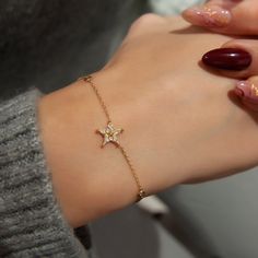 Tiny Diamond Star Bracelet! 14K Gold Bracelet! Bridesmaid Bracelet! Minimalist Diamond Bracelets are loved by women. Star Charm Bracelet! All items in our store are 100 % handmade products. Don't forget to add the store to your favorites to be informed about discounts. We recommend that you remove your jewelry before doing any activity that may be considered abrasive. ❤️All products are made with love, labor and care. They bring you the best wishes. 🎁 All products are sent in special packages. Dainty Yellow Gold Star Bracelet, 14k Gold Star Bracelet Gift, 14k Gold Star-shaped Bracelet Gift, 14k Gold Bracelets With Star Charm, 14k Gold Star Charm Bracelet, Yellow Gold Star Bracelet As Gift, Yellow Gold Star Bracelet For Gift, Yellow Gold Star-shaped Bracelet For Gift, Yellow Gold Star Bracelet Gift