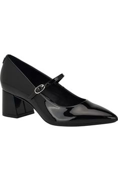 Calvin Klein Leora Pointed Toe Mary Jane Pump (Women) | Nordstrom Women's Mary Jane Shoes, Mary Jane Wedges, Water Shoes Women, Mary Jane Ballet Flats, Womens Mary Janes, Mary Jane Shoes Womens, Platform Mary Janes, Mary Jane Pumps, Wedge Pumps