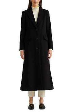 Premium Quality Women's Lauren Ralph Lauren Wool Blend Longline Coat, Size 8 - Black, Women's Cothing Layered Fall Outfits, Layering Outfits Fall, Classic Menswear, Monochrome Outfit, Longline Coat, Coat Style, Style Savvy, Layering Outfits, Wool Blend Coat