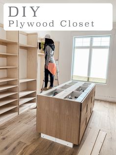 DIY Plywood Master Closet with a step-by-step guide Diy Plywood Closet, Plywood Closet, 4th Of July Painting, Plywood Wardrobe, Diy Master Closet, Diy Custom Closet, Master Closet Design, Closet Planning