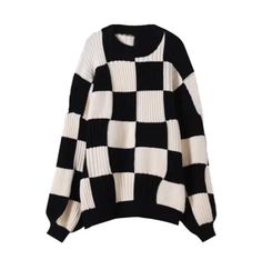 Oversized Checkered Sweater - All Things Rainbow Cozy Black Acrylic Sweater, Black Cozy Acrylic Sweater, Cozy Plaid Long Sleeve Sweater, Oversized Plaid Casual Sweater, Casual Oversized Plaid Sweater, Cozy Plaid Sweater, Oversized Plaid Sweater For Winter, Trendy Plaid Sweater For Fall, Trendy Plaid Sweater For Winter