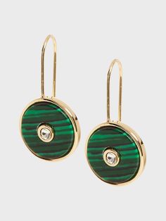 Malachite Circle Earrings | Banana Republic Jeweled Round Metal Earrings, Gold Jeweled Round Earrings, Round Jeweled Earrings For Formal Occasions, Formal Jeweled Round Earrings, Brass Round Earrings For Party, Brass Earrings For Parties, Green Jeweled Round Earrings, Round Brass Earrings For Party, Engineered Stone