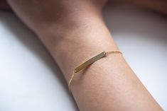 Dainty ID Bracelet, Custom Engraved Bracelet, ID Bracelet, Gold Name Bracelet, Personalized Bar Bracelet, 16th Birthday Gift Dainty Everyday Engraved Bracelets, Dainty Engraved Bracelets For Everyday, Dainty Engraved Bracelet For Everyday Wear, Dainty Engraved Bracelets For Everyday Wear, Dainty Engraved Bracelet Jewelry, Simple 14k Gold Bracelets As Gift, Minimalist 14k Gold Bracelet As Gift For Her, Dainty Engraved Name Bracelet, Minimalist 14k Gold Bracelet - Gift For Her