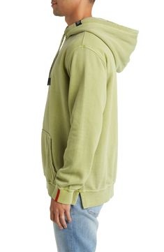 This ultracomfortable triple-ply fleece hoodie offers breathable comfort and is pigment garment dyed for a casual look. Drawstring hood Kangaroo pocket Ribbed cuffs and hem Side vents 80% cotton, 20% polyester Machine wash, dry flat Imported Comfortable Green Hoodie With Drawstring, Acid Wash Hoodie With Drawstring Hood And Crew Neck, Hooded Washed Cotton Sweatshirt, Hooded Cotton Sweatshirt, Acid Wash Cotton Hoodie, Washed Cotton Hooded Sweatshirt, Acid Wash Hooded Relaxed Fit Hoodie, Acid Wash Relaxed Fit Hooded Hoodie, Sporty Acid Wash Hoodie