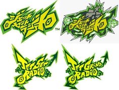 some type of stickers that are green and yellow