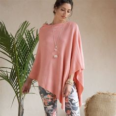 A fan favorite, this flattering lightweight poncho with elegant draping. Materials: Acrylic. Poncho Shawl, Light Coral, Scarf Poncho, Wrap Scarf, Poncho Cape, Knitted Poncho, Shawl Wrap, Ponchos, Soft Knits