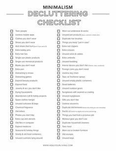 Minimalism List, Living Minimalist Lifestyle, Minimalism Organization, Minimalist Checklist, Minimalist List, Minimalist Lifestyle Simple Living