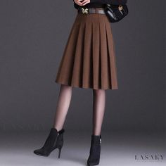 Lasaky - Sophisticated Wrap-Around Hemline Skirt Long Wrap Skirt, Floral Wrap Skirt, High Rise Skirt, Crop Top Dress, Long Sleeve Short Dress, Daily Dress, Types Of Skirts, A Line Skirt, A Line Skirts