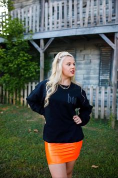 Unisex fit crew neck sweatshirt with black puff ink 50% cotton 50% polyester ••Holiday & seasonal items are FINAL SALE•• Black Crew Neck Sweater For Fall, Black Sweatshirt With Ribbed Cuffs For Fall, Black Crew Sweatshirt For Fall, Black Crew Neck Sweatshirt For Fall, Black Sweats With Ribbed Cuffs For Fall, Angel Bag, Workout Sweatshirt, Biker Shorts, Pullover Sweatshirt