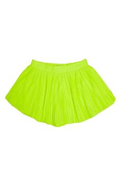 A tennis-ball hue brightens a pleated skort your kiddo will love. 100% polyester Hand wash, line dry Imported Green Tennis Skort For Summer, Green Skort For Tennis And Summer, Green Summer Tennis Skort, Sporty Spring Skort For School, Green Tennis Skirt For Summer, Spring School Tennis Skirt, Spring Short Tennis Skirt For School, Green Pleated Tennis Skirt For School, Short Green Tennis Skirt For Spring