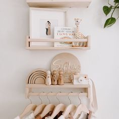 there is a shelf that has some shoes on it