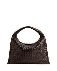 Bottega Veneta Hop Large Shoulder Bag Handbags - Bloomingdale's Bottega Hop Bag, Luxury Hobo Bag With Top Carry Handle, Luxury Handheld Hobo Bag With Top Carry Handle, Luxury Handheld Hobo Bag, Evening Bags With Intrecciato Weave And Double Handle, Evening Bag With Intrecciato Weave And Double Handle, Luxury Evening Hobo Bag With Top Carry Handle, Evening Satchel Bag With Intrecciato Weave, Designer Handheld Shoulder Bag With Intrecciato Weave