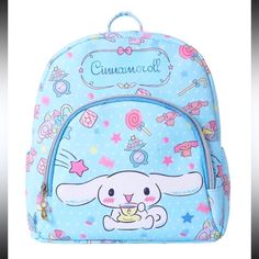 Nip Cinnamoroll Small Backpack. This Backpack Is A Decent Size And Isn’t A Mini. Other Pictures Are To Show What The Bag Looks Like Only. You Will Receive The Cinnamoroll Bag. Thanks! 10” Tall 9” Wide 5” Deep Kawaii Blue Bags For Back To School, Kawaii Blue Bag For Back To School, Blue Kawaii Bag For Back To School, Blue Kawaii Student Bag, Kawaii Blue School Backpack, Kawaii Blue Backpack For Back To School, Kawaii Blue Backpack For Travel, Blue Kawaii Backpack For Travel, Blue Kawaii Backpack For Back To School