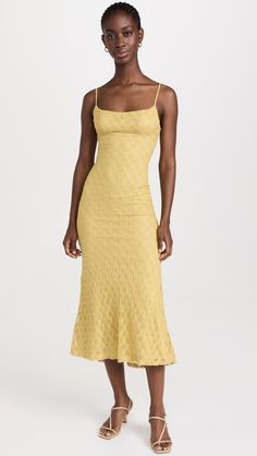 Fast Free Shipping & Free Returns on BARDOT Adoni Mesh Midi Dress at Shopbop. Shop new arrivals from BARDOT at Shopbop.com Light Yellow Dresses, Vintage Polka Dot Dress, Dainty Dress, Thrift Inspo, Mesh Midi Dress, College Essentials, Oasis Dress, Bardot Dress, Yellow Midi Dress