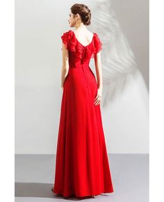 Buy Elegant Long Red Chiffon Evening Party Dress With Jeweled Waistline at wholesale price online. Free shipping and pro custom service since 2009. Red V-neck Chiffon Dress, Red V-neck Chiffon Wedding Dress, Fitted Red Chiffon Dress For Banquet, Red Fitted Chiffon Dress For Banquet, Red Chiffon V-neck Dress, Red Chiffon Floor-length Dress, Red Fitted Chiffon Bridesmaid Dress, Red V-neck Chiffon Dress For Wedding, Fitted Red Chiffon Dress