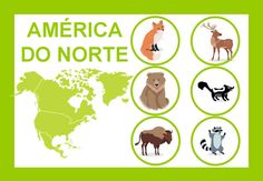 an image of animals and their names in spanish