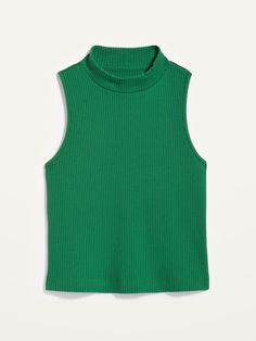 mock neck sleeveless fitted hits at waist models are approx.  5'9" and wear sizes s (4), l (12), and xl (18)machine wash according to the care instruction label Ribbed Tank Top, Ribbed Tank Tops, Ribbed Tank, Petite Size, Toddler Boys, Mock Neck, Old Navy, Tank Top, Models