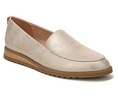 Get moving in comfort and make your feet happy with these sleek slip-on loafers that cushion your steps with padded insoles and flexible outsoles. From Dr. Scholl's. Low Heel Wedges, Women's Slip On Shoes, Wedge Loafers, Shoe Carnival, Dark Beige, Casual Shoes Women, Womens Oxfords, Slip Ons, Black Faux Leather