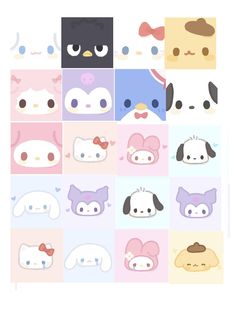 an animal themed poster with many different faces