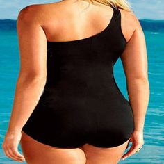 Colour: Black Size: XL, XXL, XXXL Style: one-piece swimsuit Applicable gender: female Applicable age: adult Error range: customer service consultation Pattern style: sexy, European and American, solid color Whether with steel drag: with chest pad without steel support pattern: plain 1. Asian sizes are 1 to 2 sizes smaller than European and American people. Choose the larger size if your size between two sizes. Please allow 2-3cm differences due to manual measurement. 2. Please check the size chart carefully before you buy the item, if you don't know how to choose size, please contact our customer service. 3.As you know, the different computers display colors differently, the color of the actual item may vary slightly from the following images. Plus Size One Piece, Black Bathing Suits, Trendy Swimwear, Curvy Plus Size, Beachwear For Women, Black Swimsuit, Plus Size Swimwear, Monokini, One Piece Swimwear