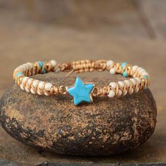 Breathtaking Turquoise Jewelry For a beautiful Bohemian style. - Treasure Jewelry Unique Best Friend Gifts, Braided Friendship Bracelets, Treasure Jewelry, Turquoise Charm, Boho Wrap Bracelet, Natural Turquoise Stone, Bohemian Bracelets, Natural Stone Bracelets, Chakra Bracelet