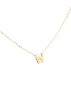 Classic Initial Necklace Gold Classic Initial Necklace With Delicate Chain, Classic Gold Initial Necklace With Delicate Chain, Classic Yellow Gold Initial Necklace, Classic Gold Name Necklace With Delicate Chain, Classic Initial Necklace With Delicate Chain, Classic Initial Necklace As A Gift, Classic Yellow Gold Name Necklace, Classic Yellow Gold Initial Necklace, Tarnish Resistant, Classic Gold Name Necklace