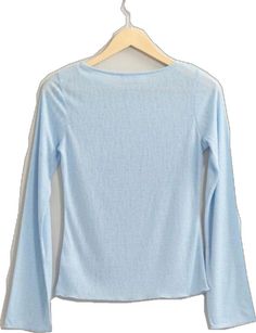 Spring Staples, Blue Sheers, Long Sleeve Top, Baby Blue, Long Sleeve Tops, Sleeve Top, Angel, Long Sleeve, Blue