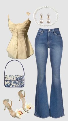 Fashionable Jeans Outfit, Pop Outfits For Women, Cute And Girly Outfits, Fit Ideas For Summer, Jean And Dress Outfit, Canada Women Outfits, Jean And White Outfit, Summer Fits With Jeans, Latina Inspired Outfits