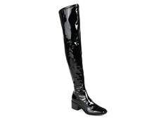 The definition of daring style: the Mariana Wide Calf Over-The-Knee High Boot by Journee Collection. With a 4 mm Tru Comfort Foam™ insole and stretchy vegan leather uppers, this wide-calf design offers comfort without compromising on style. A square-toe shapes the look, and a low block heel adds a subtle lift. Supple vegan leather upper, Easy zip-up closure, Approx. 2 inch block heel, Stylish squared toe, Cushioned Tru Comfort Foam™ insole for added comfort, Lightweight and durable synthetic out Extra Wide Calf Boots, Trending Handbags, Wide Calf Boots, Chunky Block Heels, Shoe Carnival, Wide Calf, Journee Collection, Calf Boots, Thigh High Boots