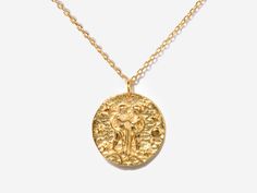 Gemini Zodiac Coin 14k Gold Necklace 14k Gold Necklace, Gemini Zodiac, Zodiac Necklaces, Coin Necklace, Stay Connected, Gold Plated Sterling Silver, Chain Lengths, Personal Touch, Lobster Clasp