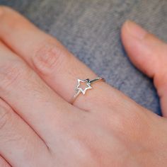 Sterling Silver Tiny Star Ring,Silver Twinkle Star Ring,Dainty Star Ring, Stackable Star Ring,Silver Nickel-free Star-shaped Promise Ring, Silver Star-shaped Stackable Rings In Sterling Silver, Sterling Silver Stackable Star Rings, Minimalist Star-shaped Midi Rings For Gifts, Minimalist Star-shaped Midi Rings As Gift, Silver Star-shaped Stackable Promise Rings, Silver Star-shaped Stackable Jewelry, Stackable Silver Star Jewelry, Adjustable Star-shaped Midi Rings As Gift