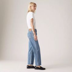 501® '90s Ankle Women's Jeans - Medium Wash | Levi's® US Ankle Grazer Jeans, Ribcage Jeans, Levi Jeans Women, Dad Jeans, Relaxed Jeans, Chino Jeans, Loose Jeans, Tapered Jeans, Short Shirts