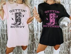 Disco bachelorette shirt Cowgirl Bach and Boujee Nashville Girls Trip Nashville Bride Space Lightning for Bachelorette Party Western Shirt Bachelorette Party Western, Nashville Girls Trip, Disco Bachelorette, Nashville Bride, Western Shirt, Matching Shirts