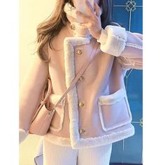 Korean Wonyoung Soft Girl Aesthetic Coquette Dollette Pink Shearling Coat SIZE INFO S - Bust 112cm/44", Length 69cm/27.1" M - Bust 116cm/45.6", Length 70cm/27.5" L - Bust 120cm/47.2", Length 71cm/27.9" XL - Bust 124cm/48.8", Length 72cm/28.3" XXL - Bust 128cm/50.3", Length 73cm/28.7" *Standard shipping time to the US is 9-19 business days. Please consult our shipping page for shipping time estimates for other countries. *Please check the measurements/size chart very carefully when ordering from Winter White Outerwear With Faux Fur Lining, Cream Long-sleeved Fur Coat For Winter, Cream Long Sleeve Fur Coat For Winter, Winter White Faux Fur Outerwear, Cream Faux Fur Coat For Winter, Winter Cream Fur Coat With Faux Fur Trim, Cream Fur Coat With Faux Fur Trim For Winter, Casual Sherpa Fur Coat For Winter, Winter White Sherpa Outerwear