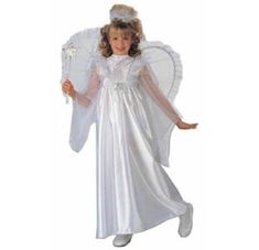 This morning star angel comes with dress, wings and matching headpiece. This adorable costume is perfect for Christmas, Easter, theatrical productions, school events, dress up fun, cosplay, Halloween and more. Available in child size Small 4-6 or Large 12-14. Wand and footwear not included. Other angel costumes and accessories are sold separately on our page – subject to availability. Princess Costume In White For Costume Party, White Princess Costume For Costume Party, Princess Style White Costume For Party, White Princess Style Fancy Dress Costume, White Christmas Cosplay Costume, White Christmas Costume For Costume Party, White Carnival Costume Dress, White Dress For Carnival Costume, Angel Costumes