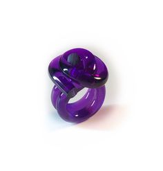 The Acrylic Nudo Ring is a collection of contemporary acrylic design inspired by its symbolism of love, connection and binding. It also symbolizes good luck, protection and liberation. Each piece is unique allowing for collectors to style themselves with contemporary wearable design. 100% Acrylic | Handcrafted Modern Resin Rings For Gifts, Purple Plastic Jewelry As Gift, Purple Plastic Jewelry Gift, Laser Cut Bracelet, Grape Kool Aid, Neon Ring, Clear Bracelet, Orange Ring, Purple Ring