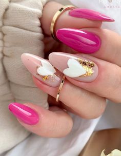 Kutek Disney, Unghie Sfumate, Glamorous Nails, Almond Acrylic Nails, Nails Spring