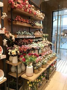 a flower shop filled with lots of different types of flowers