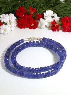 Tanzanite necklace set in 925 silver Characteristics Colour: Solid colour Colour(s):blue Material: 925 silver Pearl size: 6 mm Pearl size up to: 8 mm Cut: faceted Closure: carabiner Stone: Tanzanite Width: 0.8cm. Length: 47cm. Weight: 42.8 g. Origin: Tanzania Tanzanite Necklace, Colour Colour, Pearl Size, Solid Colour, Wedding Basket, Tanzania, Pendant Necklaces, Favorite Jewelry, Necklace Etsy