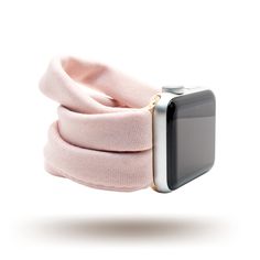 "Blush Pink Yoga Band™ for Women's Apple Watch, Fitbit Versa, & Samsung Galaxy Watch - Dót Outfitters Your search for the world's most comfortable watch bands ends here! Our Yoga Bands™ (patent pending) for Apple Watch, Fitbit Versa, and Samsung Galaxy Watch (see below for compatible Samsung watches) are made from a stretch knit fabric designed for ultimate comfort. These bands wick moisture and breathe in a way that traditional silicon and leather bands do not, allowing a close fit without Apple Watch Accessories Bands, Yoga Band, Best Apple Watch, Pink Yoga, Apple Watch Accessories, Samsung Galaxy Watch, Apple Products, Leather Band, Apple Watch Bands